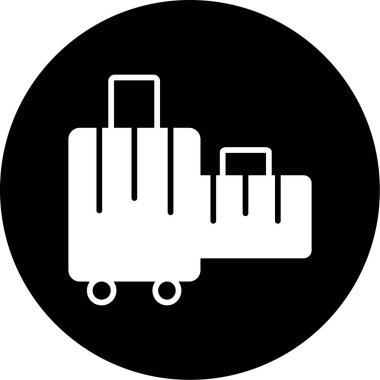 Seyahat simgesinin vektör illüstrasyonu