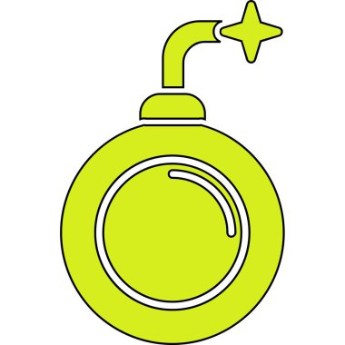 Yeşil ve beyaz çaydanlığın vektör çizimi