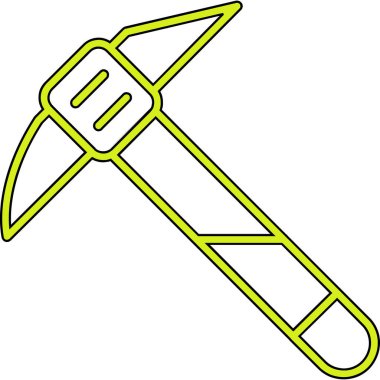 Kürek ikonu. Web için kürek vektör simgelerinin özet çizimi