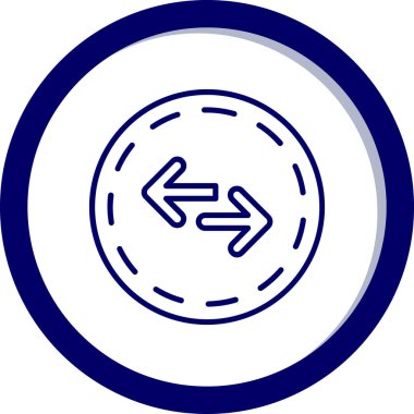 Ok. Web simgesi basit illüstrasyon