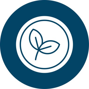 Yaprak simgesi, vektör illüstrasyonu