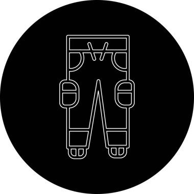 Modern b 'nin vektör illüstrasyonu kayak simgesinden yoksun