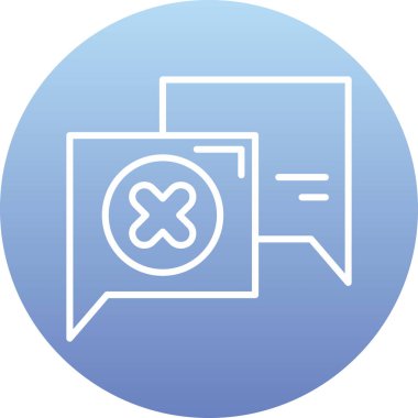 Haçlı bir iletinin vektör illüstrasyonu