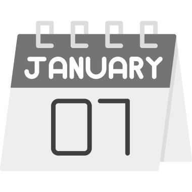 Takvim simgesi tasarımı, vektör illüstrasyonu