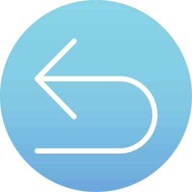 ok yönü simgesi ana hat biçiminde