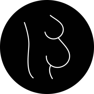 Kalbi olan bir kadının vektör çizimi