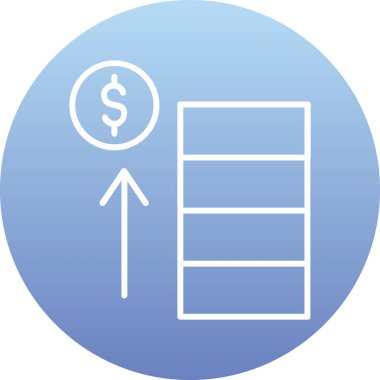 Dolar simgesi vektör illüstrasyonu