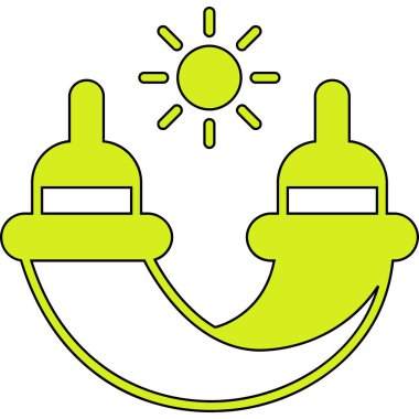 Çizgi film simgesinin vektör çizimi