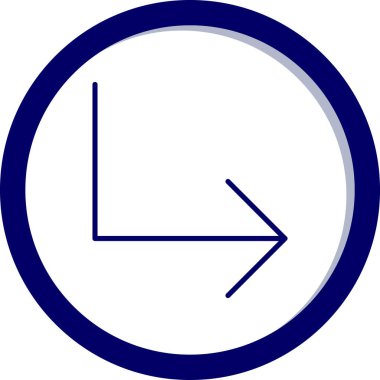 ok sol simge vektör çizimi