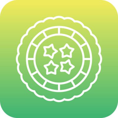 Eşsiz Güneş Vektörü Kabartma Simgesi