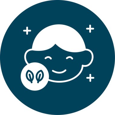 Uzaylı kafası düz simgesi