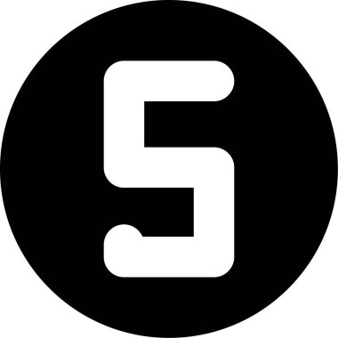 Sekiz numaralı simgenin vektör illüstrasyonu