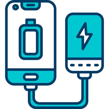 Pil. Web simgesi basit illüstrasyon