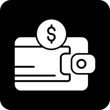 Para için. Web simgesi basit illüstrasyon