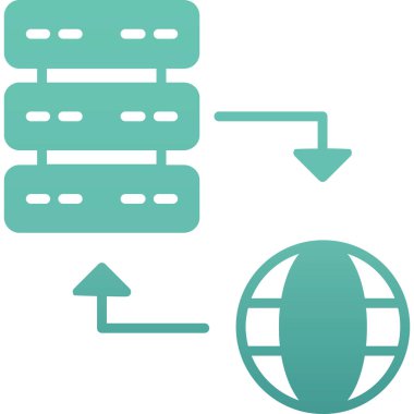 veri sunucusu vektör simgesi düzenlenebilir
