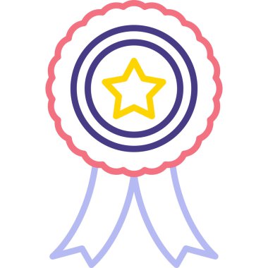 Madalya web simgesi basit tasarım