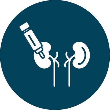 Böbrek ve böbrek ikonu vektör çizimi grafik tasarımı