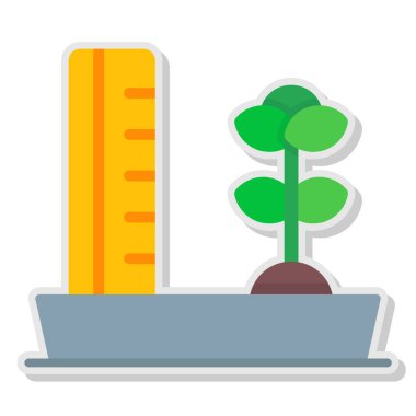 bitki simgesi vektör illüstrasyonu