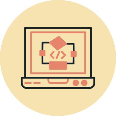 Web geliştirme simgesi vektör illüstrasyonu