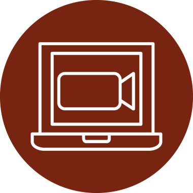 bilgisayar izleme simgesi, vektör illüstrasyon tasarımı