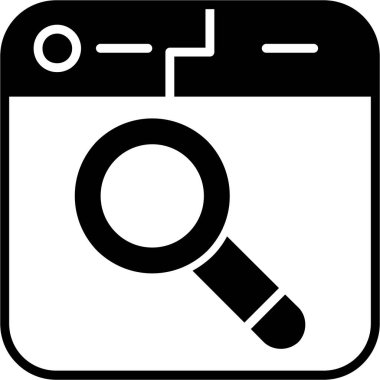 Arama simgesi vektör illüstrasyonu