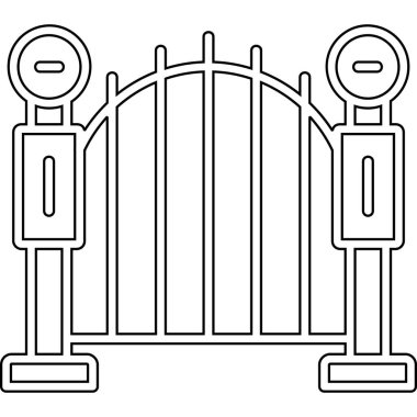 kapı çiti simgesi, dış hat biçimi