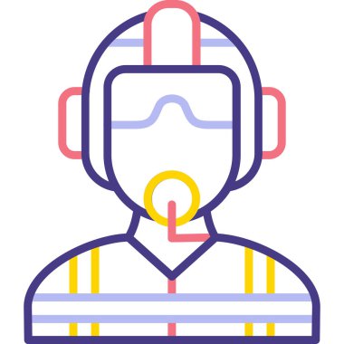 Avatar Adam. Web simgesi basit illüstrasyon