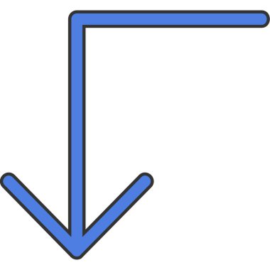 ok sol yön simgesi tam biçimli