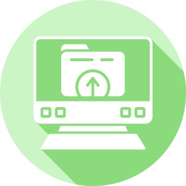 Bilgisayar. Web simgesi vektör illüstrasyonu