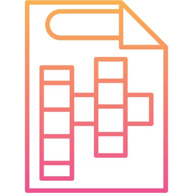 Belge. Web simgesi basit illüstrasyon