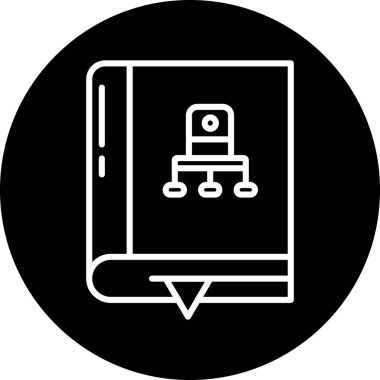 Kitap eğitimi ikonu ana hatlarıyla