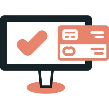 Kart simgesi, vektör illüstrasyonu