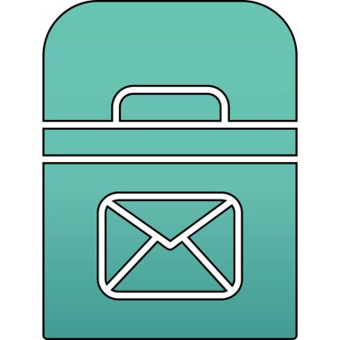 E- posta ve posta konseptinin vektör simgesi