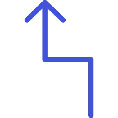 Kontur vektör simgesi sağ ok