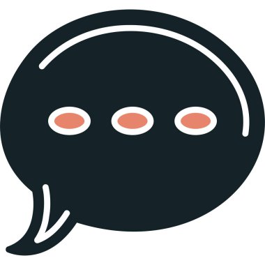 Konuş. Web simgesi basit illüstrasyon