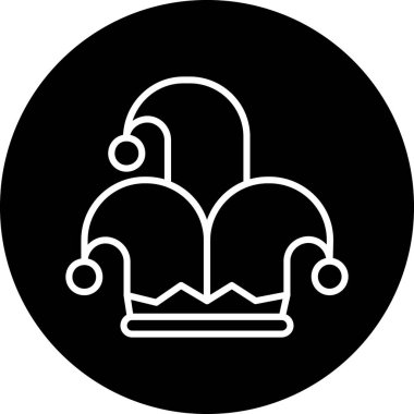 vektör tacı simgesi, vektör illüstrasyonu