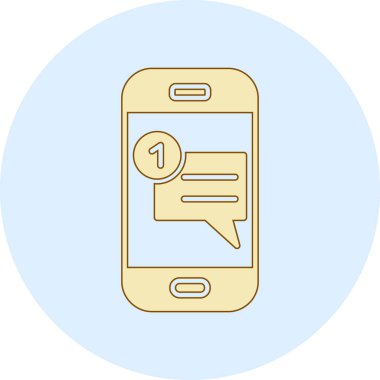 Beyaz arkaplanda soru işareti simgesi olan hat akıllı telefonu. Renkli taslak konsepti. vektör.