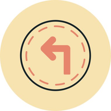 Ok. Web simgesi basit illüstrasyon