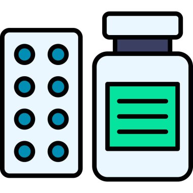 hap ikonu vektör illüstrasyonu