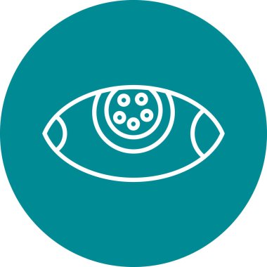 Göz simgesinin vektör illüstrasyonu