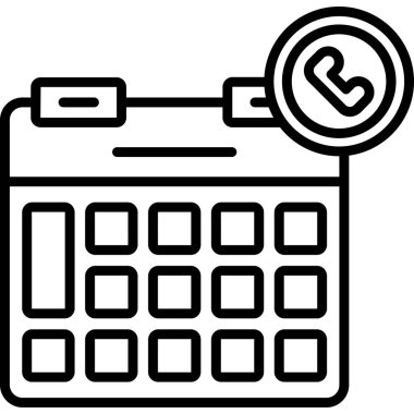 Takvim. Web simgesi basit tasarım