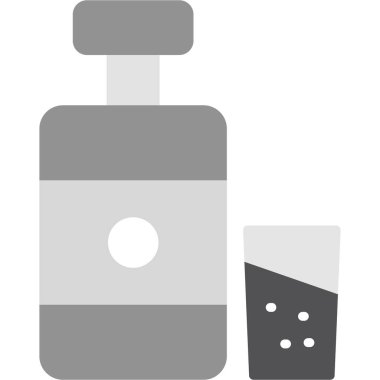 Katı bir içecek ikonu.