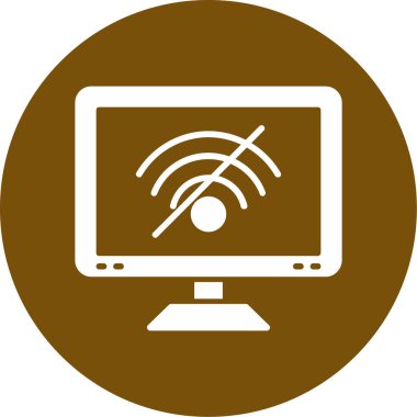 Kablosuz. Web simgesi basit tasarım