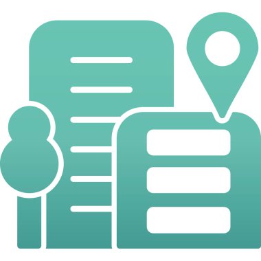 konum haritası pin simgesi - taslak biçimi