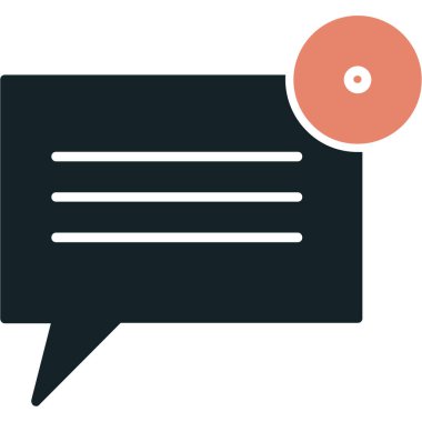 konuşma kabarcığı vektör çizimi