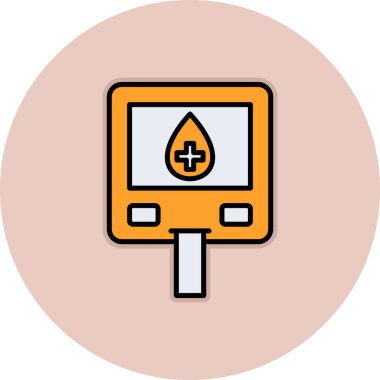 kan damlası ikon vektör illüstrasyonu