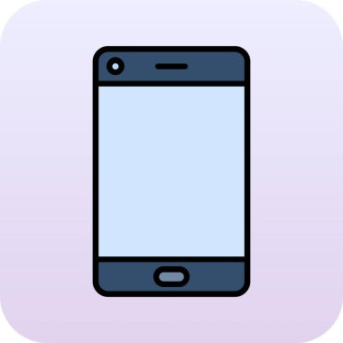 Basit vektör illüstrasyon akıllı telefonu