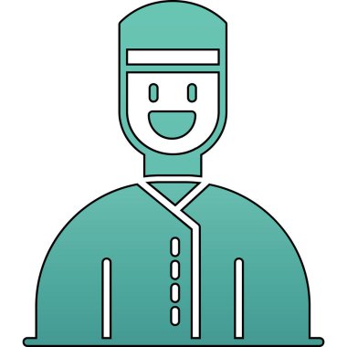 Avatar Adam simgesi. Web için insan vektör simgelerinin basit illüstrasyonu