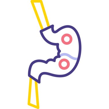 Kemik ikonu. vektör illüstrasyonu