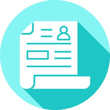 Belge simgesinin vektör illüstrasyonu